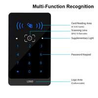Lecteur de contrôle d'accès de porte intelligent série TD.C5 avec code QR, carte IC, mot de passe et prise en charge RFID-Identification rapide et précise
