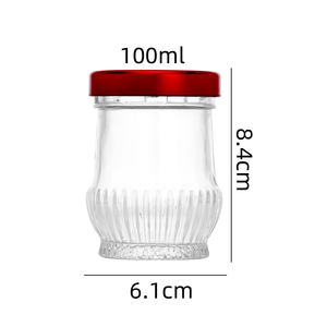 Exquisito Frasco de Vidrio Blanco de Boca Ancha de 50ml 75ml 100ml para Almacenamiento de Alimentos, Nido de Pájaro, Mermelada, Especias, con Tapa de Rosca y Base Grabada - Product Image 6