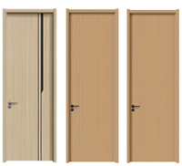 Portes intérieures en polymère de style ferme, en bois massif, avec design minimaliste moderne, étanches, en cristal de carbone, à ouverture latérale, pour hôtels commerciaux