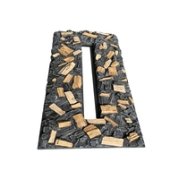 Bûches de cheminée à vapeur d'eau OEM, bûches électriques lumineuses, insert de cheminée électrique
