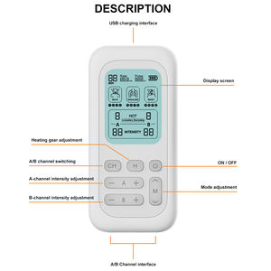 Kunden spezifische 16 Modi 20 Intensität Digitale Physiotherapie Körper massage gerät Tens Maschine zur Schmerz linderung Akupunktur Massage produkte - Product Image 4