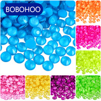BOBOHOO gros verre lueur dans les lumières UV étincelle néon perles vêtements strass à dos plat pour strass appliques robe de danse