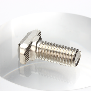 DIN 186 Carbon Steel Nickel Plated <strong>T</strong>-head <strong>Bolts</strong> Square Neck <strong>T</strong> <strong>Bolts</strong> Hammer Head Screws - Product Image 3