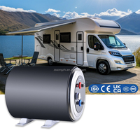 Chauffe-eau électrique pour bateau 12V - Acier inoxydable de qualité marine - Réservoir d'eau chaude 10L/15L/25L - Étanche IPX4 pour camping-car et camping