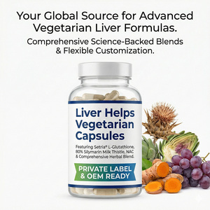 Capsules de santé du <span class=keywords><strong>foie</strong></span> pour adultes végétariens en gros |   Chardon-Marie et Glutathion |   Soutien antioxydant pour la santé du <span class=keywords><strong>foie</strong></span> - Product Image 1