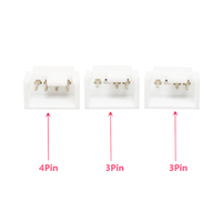 Câble répartiteur 4 broches PWM 1 vers 3 pour carte mère de bureau, fil d'extension de ventilateur CPU 4 broches avec contrôle de vitesse synchrone