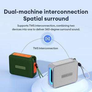 Enceinte portable Lenovo HD108 6.0 Mini, sans fil, avec éclairage RGB, longue autonomie, son stéréo haute fidélité, pour extérieur - Product Image 3