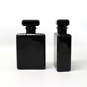 Flacons de parfum en verre en stock 30 ml 50 ml 100 ml Flacon pulvérisateur de parfum en verre noir pour hommes - Product Image 4