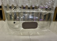Canapé gonflable transparent pliable moderne et portable pour l'extérieur et le salon