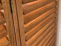 Porte coulissante en bois couleur persiennes réglables stores de fenêtre stores de plantation volets