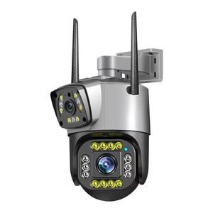 Cámara IP 4G de Doble Lente, WiFi, 4MP, 4K, Cámaras de Vigilancia Inalámbricas para Exteriores, Hogar Inteligente, Visión Nocturna, <span class=keywords><strong>Zoom</strong></span> Digital V380, CCTV - Product Image 1