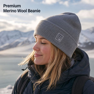 Fabricants professionnels de bonnets tricotés sur mesure, bonnets d'hiver pour hommes en laine mérinos et acrylique, sans démangeaisons, à revers, pour le <span class=keywords><strong>ski</strong></span> - Product Image 2