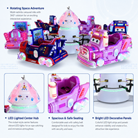Offre Spéciale : Manège Musical Électrique pour Enfants, Télécommandé, avec Sièges de Voiture, pour Parcs d'Attractions Intérieurs et Extérieurs