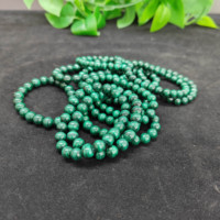 Bracelets en perles de Malachite verte de haute qualité, nouvelle mode de 8mm, pierres précieuses naturelles, bijoux