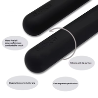 Haltère lesté personnalisable et écologique de 5 kg en silicone souple avec poignée longue pour yoga, pilates et musculation
