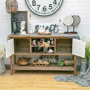 Muebles de Sala de Estar Estilo Americano Innova Home, Mesa Consola de Entrada con Cajones de Madera, Estilo Rústico Antiguo para Hotel, Duradera y Fácil de Armar - Product Image 4