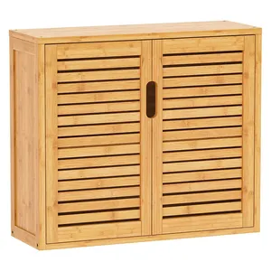 Affordable daily household use bamboo solid wood sets kitchen modern furniture cabinet door