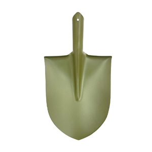 Inverted <b>Triangle</b> Iron Shovel Green Manganese Steel Flood Control Rescue Emergency <b>Wooden</b> Handle Pointed Head 120cm Engineering - Product Image 5