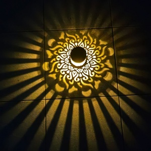 Cross Border for Solar Mandala Sunflower <b>Wall</b> <b>Light</b> <b>With</b> IP65 Inductive <b>Switch</b> & Warm <b>Light</b> for Garden & Landscape Decoration ZY - Product Image 1