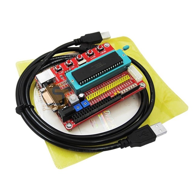 Pic Programmer Kit Pic16F877A,for Microchip Learning Board Pic16F877A Microcontroller Development Board with Rs232 Interface