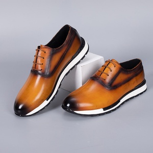 Zapatos Deportivos Casuales de Otoño Invierno para Hombre, Modernos y Deportivos, Antideslizantes, de Cuero Genuino, con Cierre de Cordones, Transpirables y Ligeros - Product Image 1