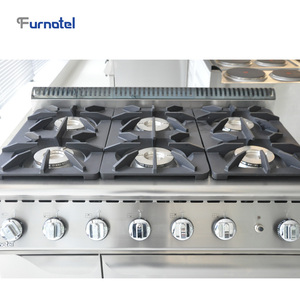 Thương mại furnotel 700 Series <span class=keywords><strong>6</strong></span> <span class=keywords><strong>Burner</strong></span> <span class=keywords><strong>gas</strong></span> phạm vi với lò - Product Image 3