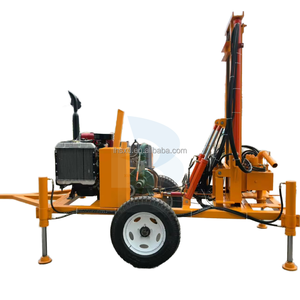 CE Aprobado 200m Profundidad Pozo de agua hidráulico Pozo Perforadora 50HP Movible Diesel Drive WorkWater Pozo Perforadora - Product Image 2