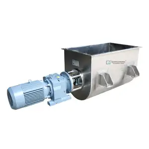 Công suất lớn tự động Ribbon Mixer 250kg 500kg công nghiệp bột giặt ngang ribbon Máy xay sinh tố