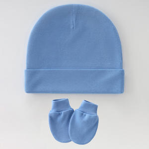 Set de Gorro de Hospital y Manoplas Antiarañazos para Recién Nacido, Conjunto de <span class=keywords><strong>2</strong></span> Piezas para Bebé de 0 a 6 Meses, Niños y Niñas - Product Image 5