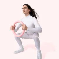 Ensemble de fitness portable en EVA pour la maison : haltères en silicone personnalisables avec logo, anneaux de musculation, tapis de yoga et accessoires de Pilates