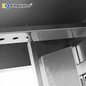 헤비 듀티 듀얼 가스 Shawarma 기계 수직 케밥 그릴 스토리지 캐비닛이있는 상업용 자이로 회전 로스터 대형 - Product Image 6