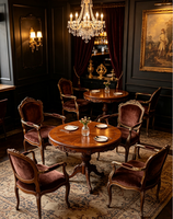 Ensemble de mobilier de restaurant de luxe au design nordique, canapé banquette sur mesure OEM, table à manger et chaises pour projets hôteliers, cafés et bistrots