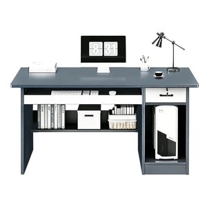 Bureau de travail <span class=keywords><strong>à</strong></span> domicile moderne, durable et ergonomique avec armoire <span class=keywords><strong>à</strong></span> classeurs verrouillable et structure <span class=keywords><strong>en</strong></span> bois robuste pour le télétravail et les études - Product Image 3