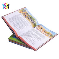 Livre de lecture personnalisé allemand à couverture rigide, multi-thèmes, avec motifs de dessins animés, pour l'éducation européenne, fournitures scolaires pour étudiants