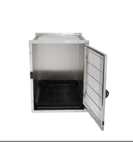 YM-KA505S Cage Modulaire Professionnelle Simple et Moderne en Acier Inoxydable 304 avec Petit Verrou Silencieux et Plateau en Plastique pour Hôpital Vétérinaire et Salon de Toilettage