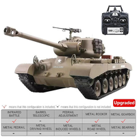 Modèle de char télécommandé Heng Long 3838-1 M26 Pershing US 1/16, 2.4G, avec infrarouge, combat BB, airsoft, fumée, lumières, son, chenilles en métal