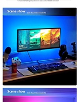 Tira LED RGB de 5M Impermeable IP65 5V 5050 Luces Grafiti USB Coloridas para Fondo de TV con Música Bluetooth e Iluminación Ambiental