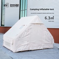 Tente Gonflable Automatique Haoyu 63 m² Style Classique en Tissu Oxford 420D Imperméable Quatre Saisons pour Camping – Modèle Ridge Factory