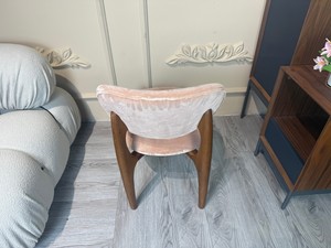 Hiện đại ăn uống ghế gỗ thông qua kẹo bơ cứng nhung Walnut gỗ ăn ghế phòng ăn ghế - Product Image 5