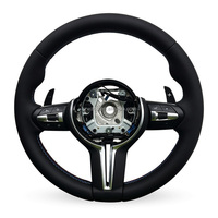 Volant de direction en cuir noir personnalisé pour BMW M2 M3 X5 X6 E70 E90 E92 F15 F30 F36 F82 328i