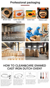 <span class=keywords><strong>Cocotte</strong></span> ovale émaillée <span class=keywords><strong>en</strong></span> <span class=keywords><strong>fonte</strong></span> sur mesure, <span class=keywords><strong>prix</strong></span> usine OEM, plat de cuisson <span class=keywords><strong>en</strong></span> <span class=keywords><strong>fonte</strong></span> émaillée personnalisable pour grossistes - Product Image 5