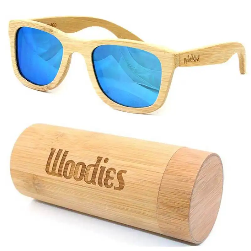 stylish customized wooden material sunglasses online buy gafas de sol de bambu