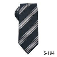 Cravates décontractées pour hommes en polyester durable, respirant et écologique, motif jacquard gris, pour affaires et mariages (OEM/ODM)