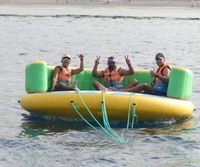 Bateau gonflable tractable Crazy UFO Sofa pour 8 personnes, jouet aquatique, bateau volant rapide, tube de ski nautique pour jeux de parc aquatique