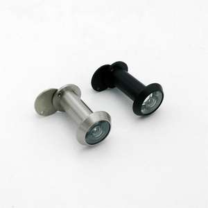 Robuster Moderner 180-Grad-Türspion mit Drehbarer Sichtschutzabdeckung aus Messing, Kunststoff und Zink mit Glaslinse - Product Image 2