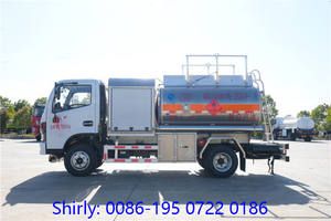 Dongfeng Rhd รถบรรทุกน้ำมัน5m3 3M3รถบรรทุกเติมน้ำมันอากาศยานผลิตตามสั่ง - Product Image 3