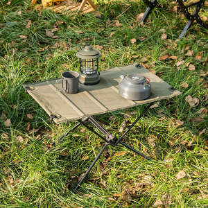 Juego de <span class=keywords><strong>Mesa</strong></span> y Sillas Plegables de Aluminio Ultraligero, Muebles Portátiles para Exteriores, Picnic, Camping, Barbacoa, Diseño Moderno - Product Image 6