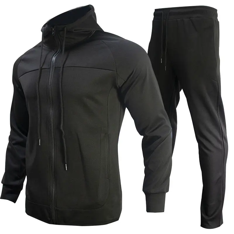 Zipper Lounge Clothing Joggers Fitness Hoodie Outfits Pants Men Two Piece Set Tracksuit