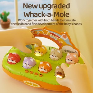 MILI Montessori <span class=keywords><strong>Piano</strong></span> Whack a Mole Game Early Educational Multi-function Pressing <span class=keywords><strong>Piano</strong></span> Musical Box <span class=keywords><strong>avec</strong></span> Cat Sounds & Lights - Product Image 5