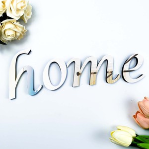 15CM di vendita calda strumento decorativo impermeabile acrilico con lettere <span class=keywords><strong>adesive</strong></span> 3d specchio adesivo adesivo da parete lettere inglesi - Product Image 3